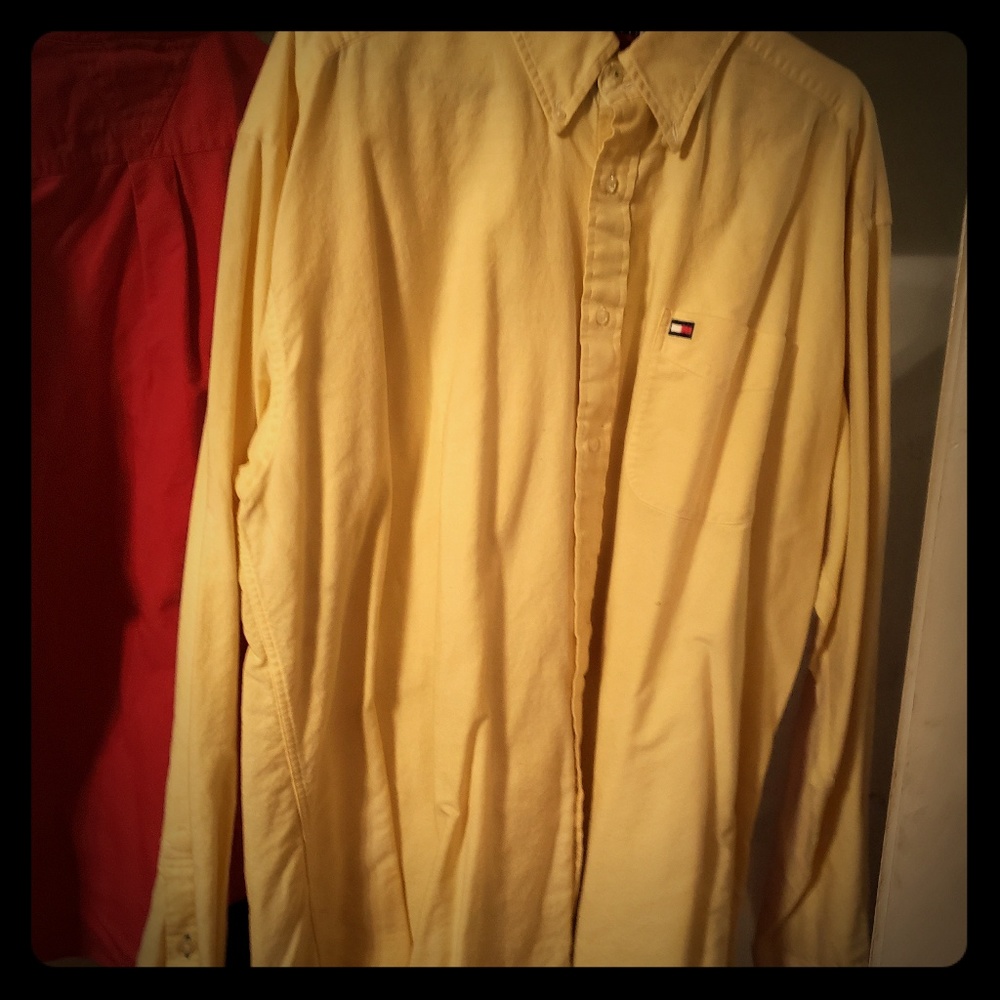 Red and yellow polo ralph lauren shirts